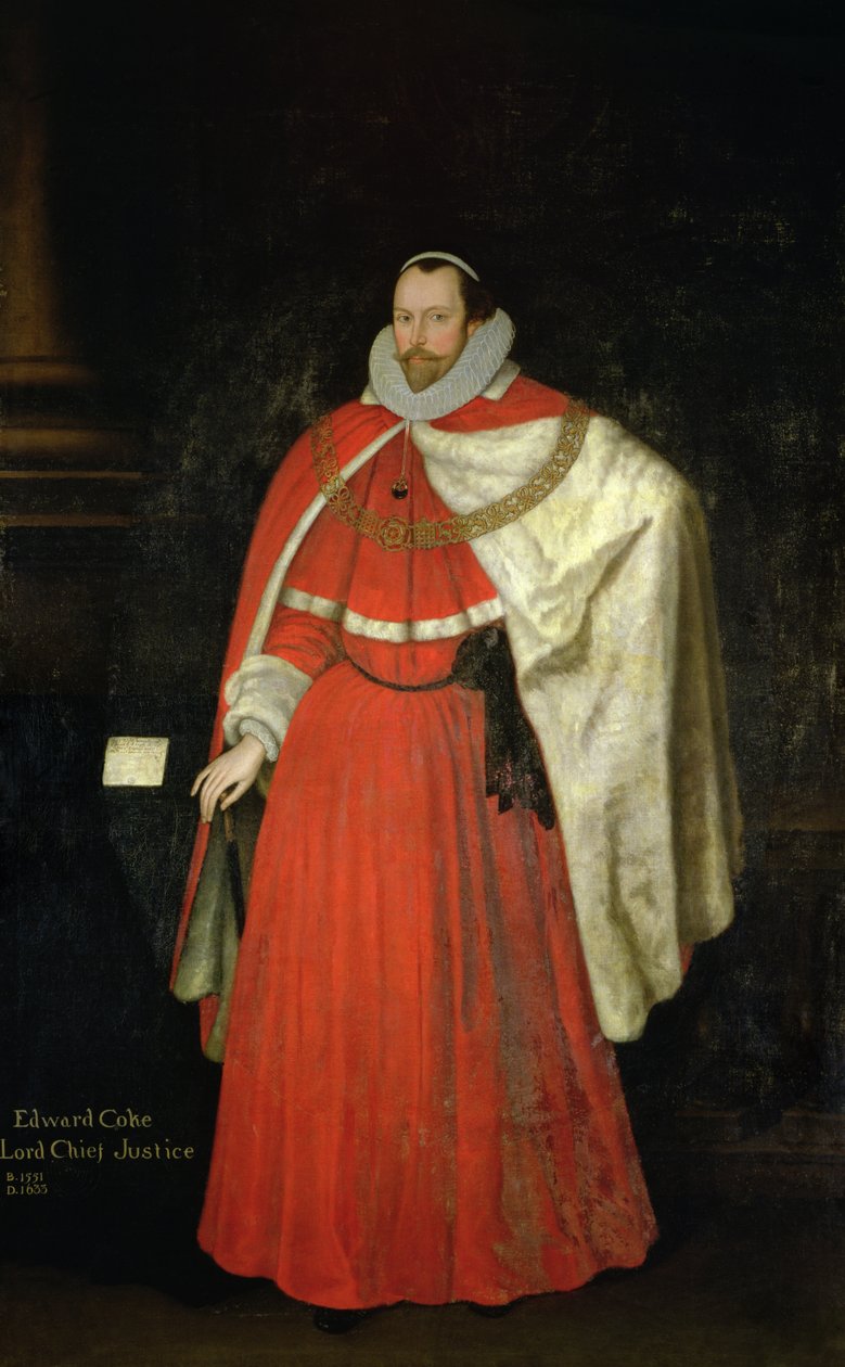 Edward Coke, Lord Chief Justice de Marcus Garret Gheeraerts the Younger