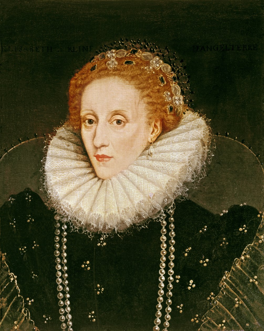 Retrato da Rainha Elizabeth I (1533-1603) de Marcus Garret Gheeraerts the Younger
