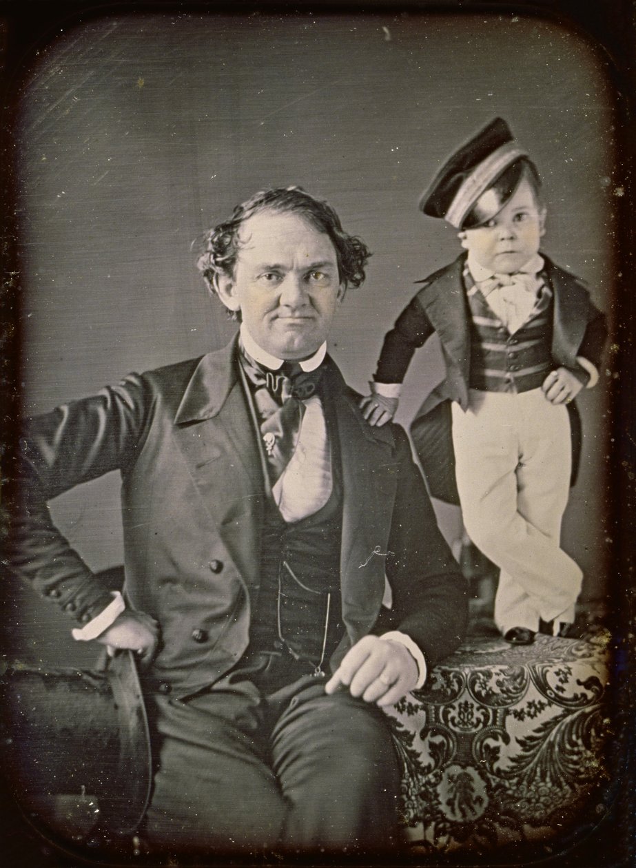 PT Barnum e General Tom Thumb de Marcus Aurelius Root
