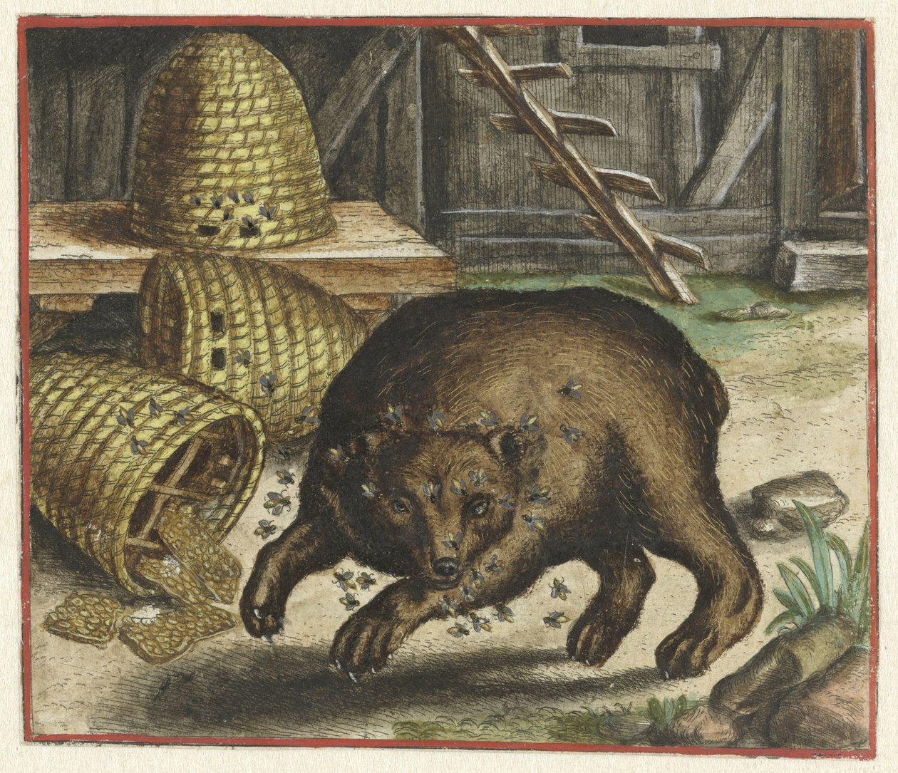 Fábula do urso e das abelhas de Marcus Gheeraerts (I)