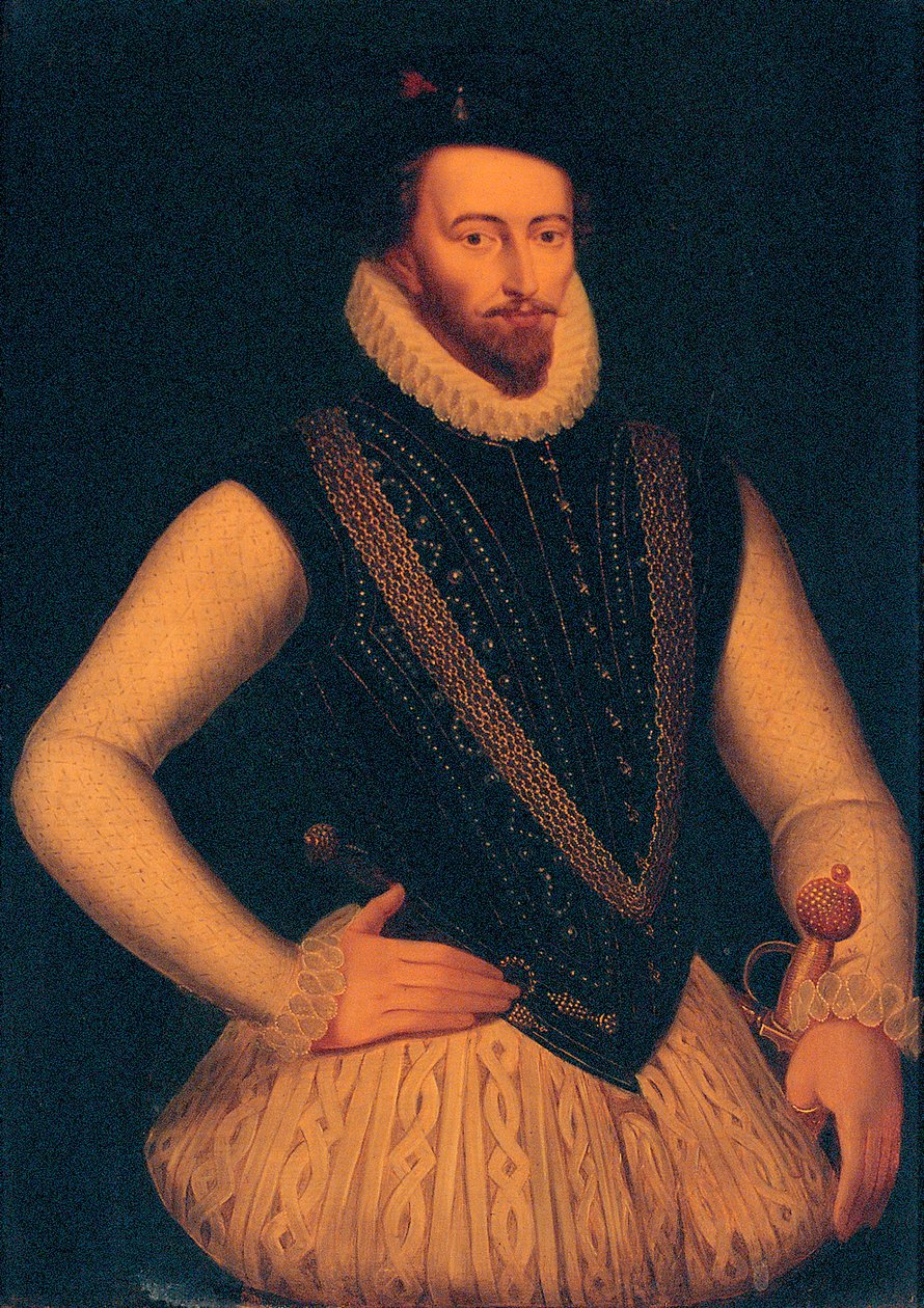 Retrato de Sir Walter Raleigh, 1595 de Marcus Gheeraerts