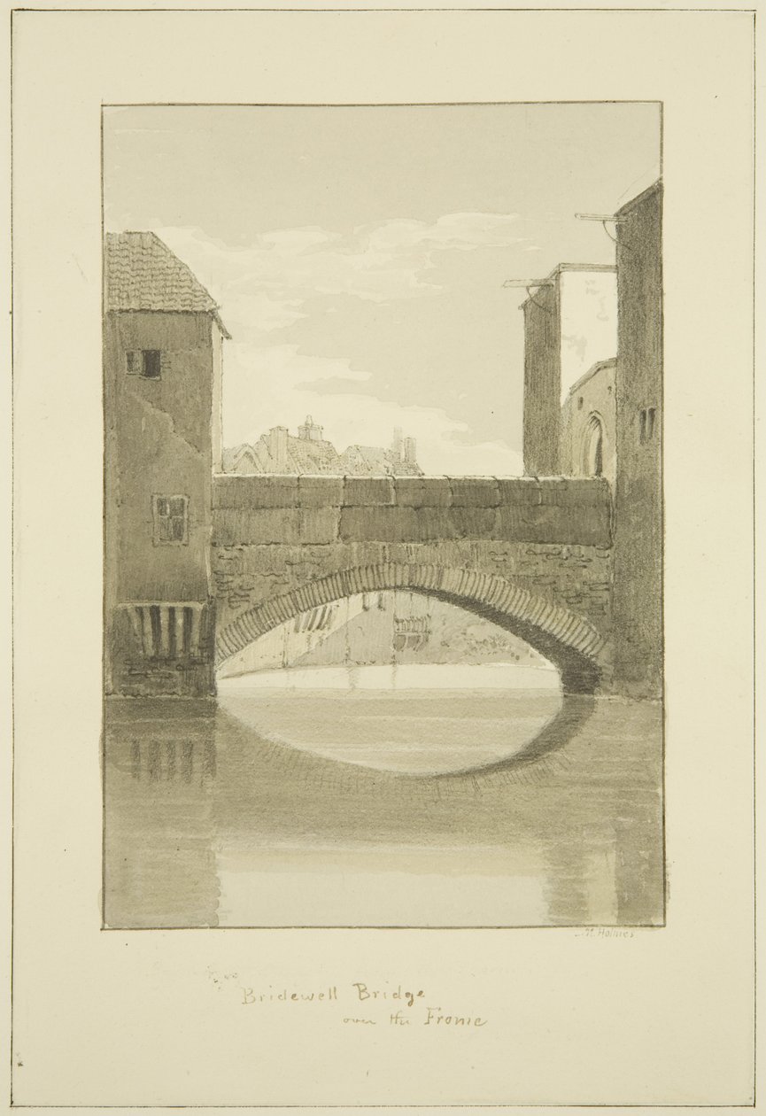 Ponte Bridewell sobre o Frome, olhando para Norte de Marcus H. Homes