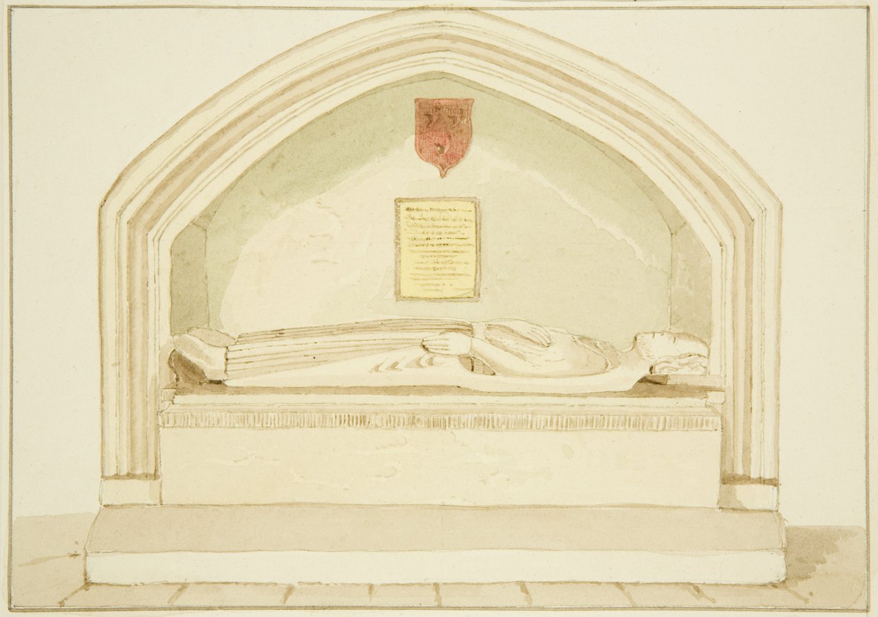 Monumento de Robert, Conde de Gloucester, no corredor sul de St James
