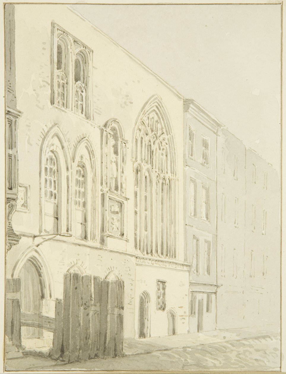 The Old Guildhall (lápis e aguarela sobre papel) de Marcus H. Homes