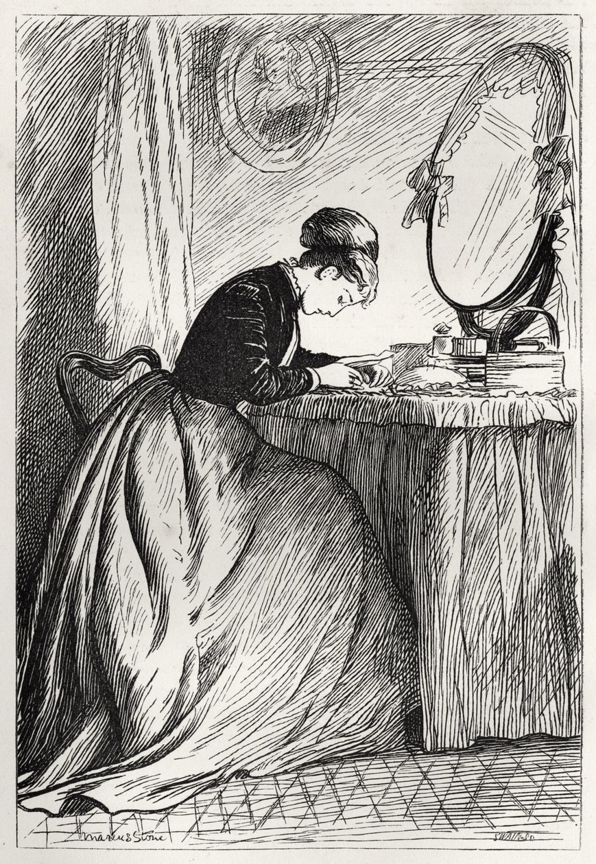 O romance de Anthony Trollope, &39;Ele sabia que estava certo&39; de Marcus Stone