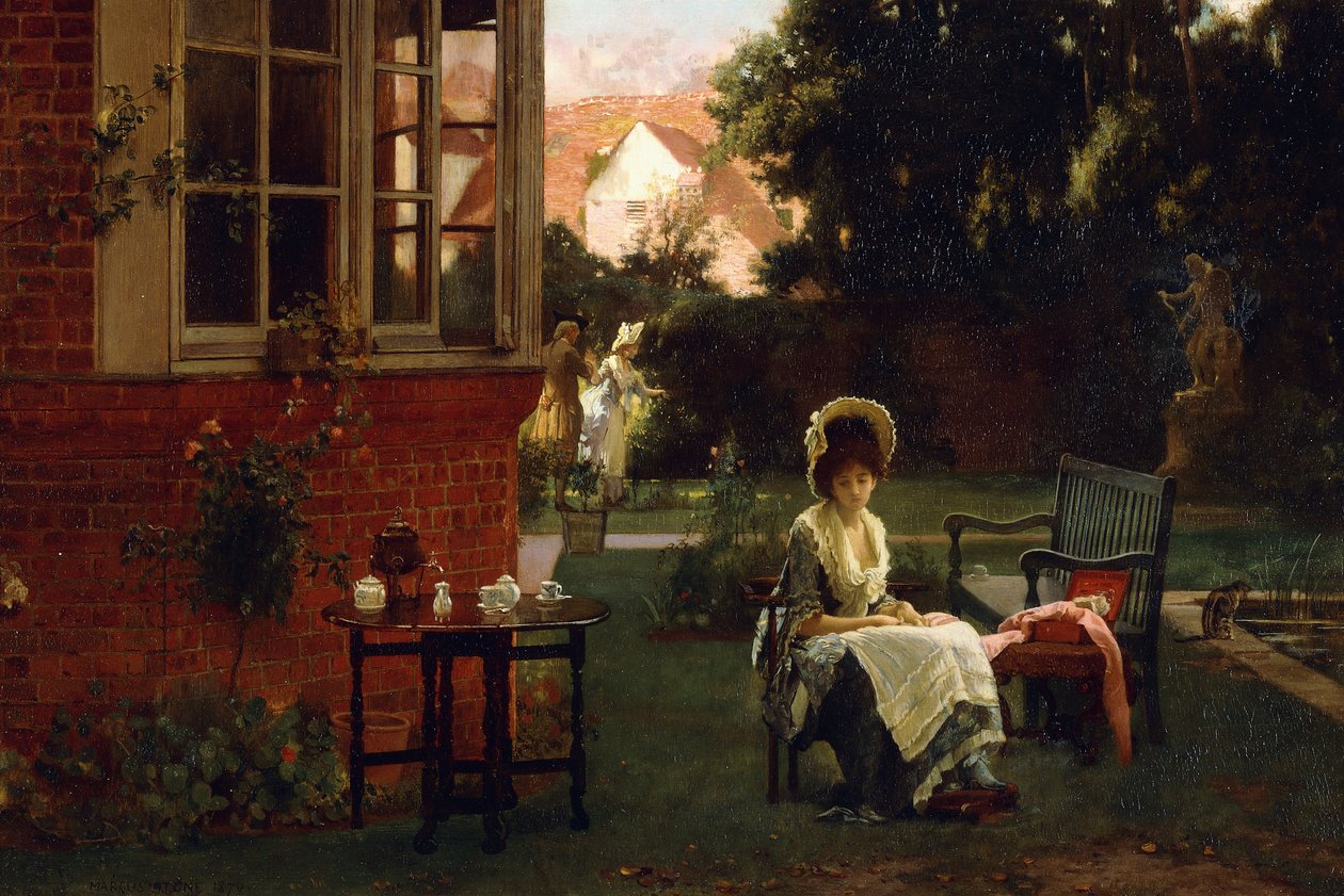 Na sombra, 1879 de Marcus Stone