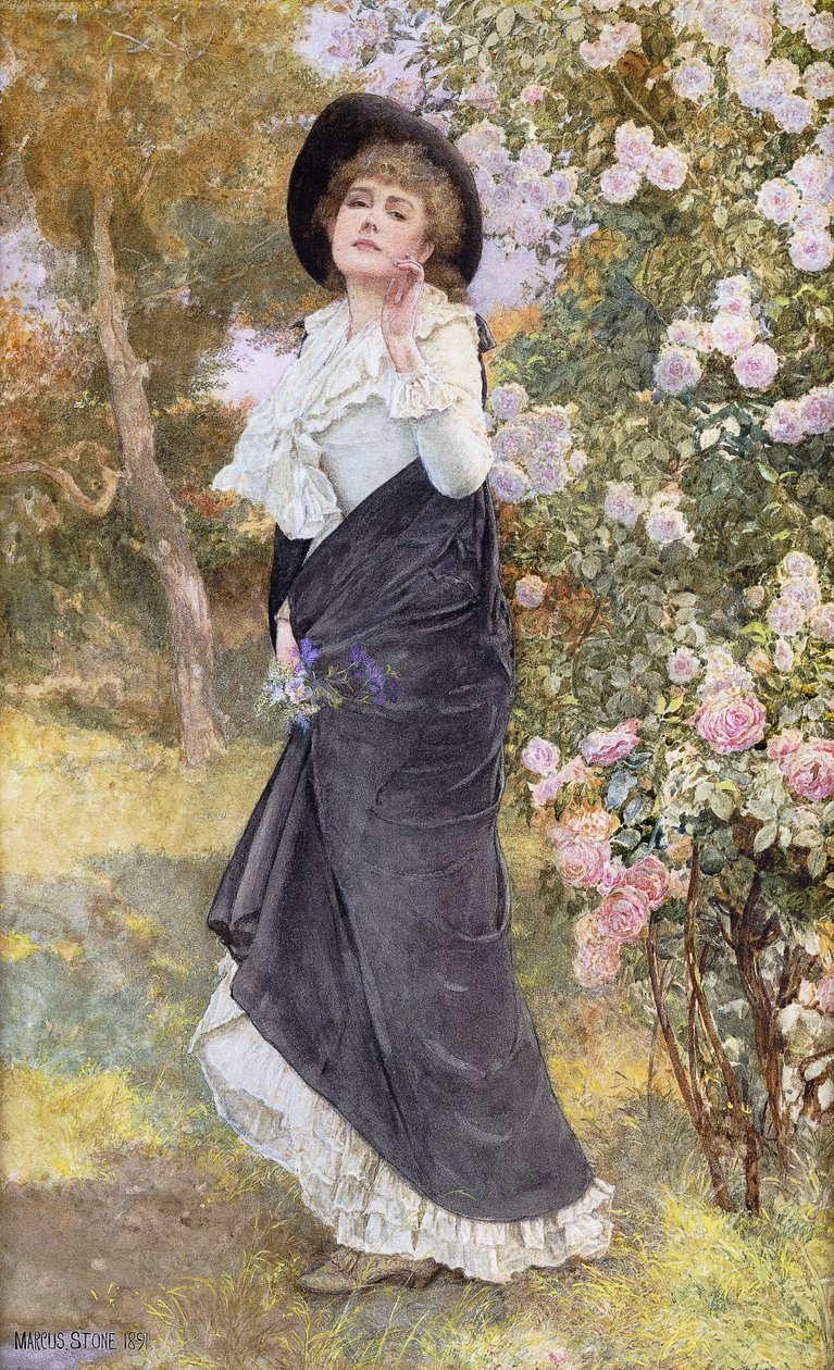 Tempo da flor da rosa, 1891 de Marcus Stone