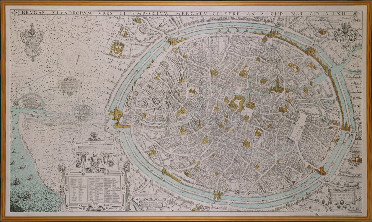 A Cidade de Bruges de Marcus the Elder Gheeraerts