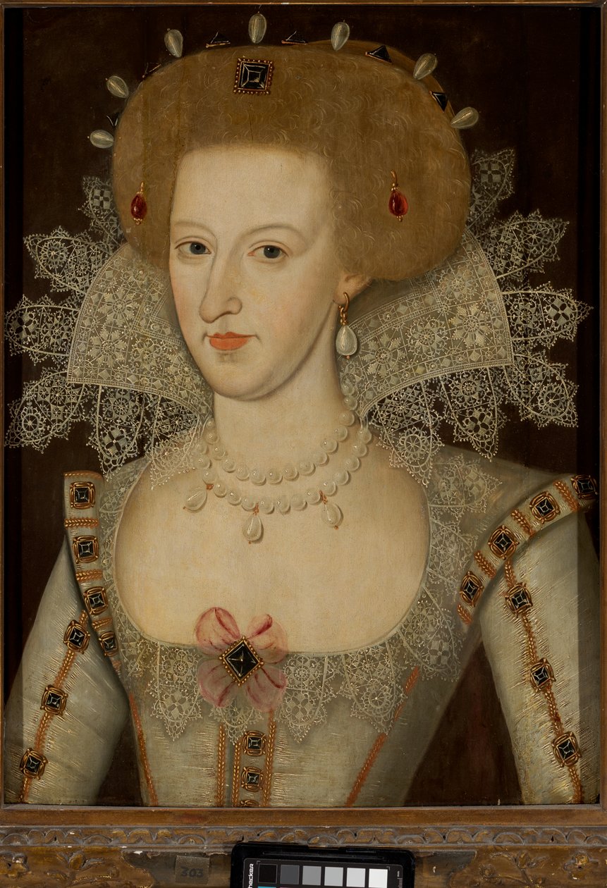 Ana da Dinamarca, Rainha de Tiago I & VI (1574-1619) de Marcus the Younger (circle of) Gheeraerts