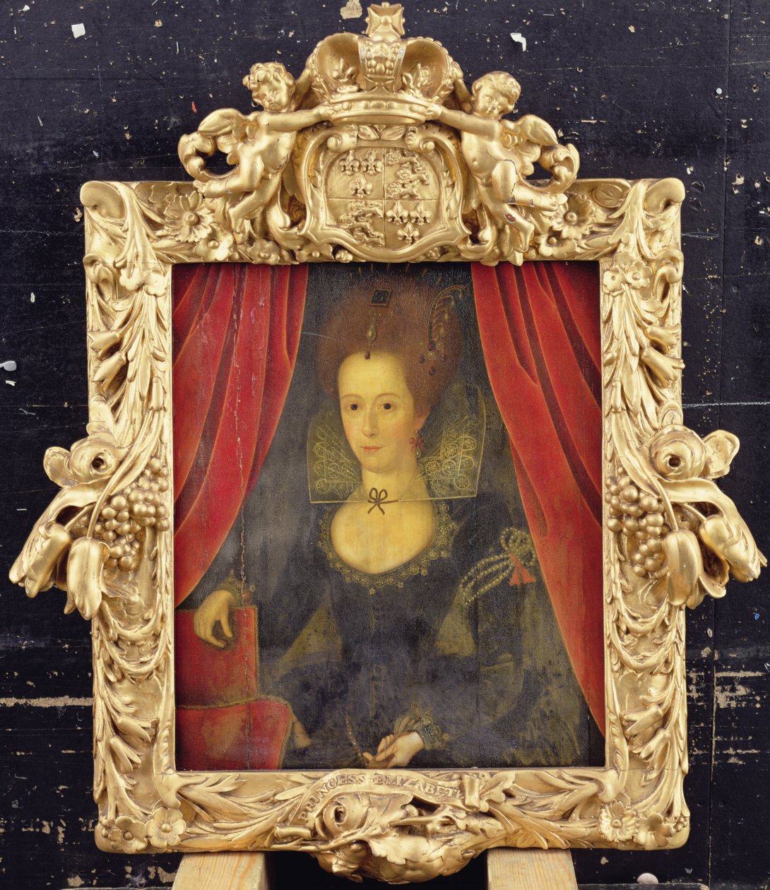 Retrato de uma Senhora dita Princesa Elizabeth, c.1560 (óleo sobre painel) de Marcus the Younger (follower of) Gheeraerts
