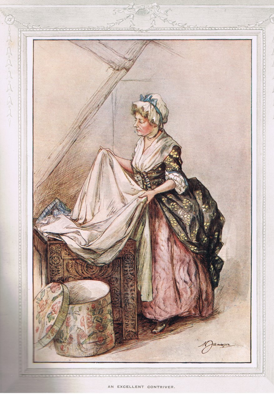 Um excelente Contriver, ilustração de &39;The Vicar of Wakefield&39; por Oliver Goldsmith, c.1910 de Margaret Jameson