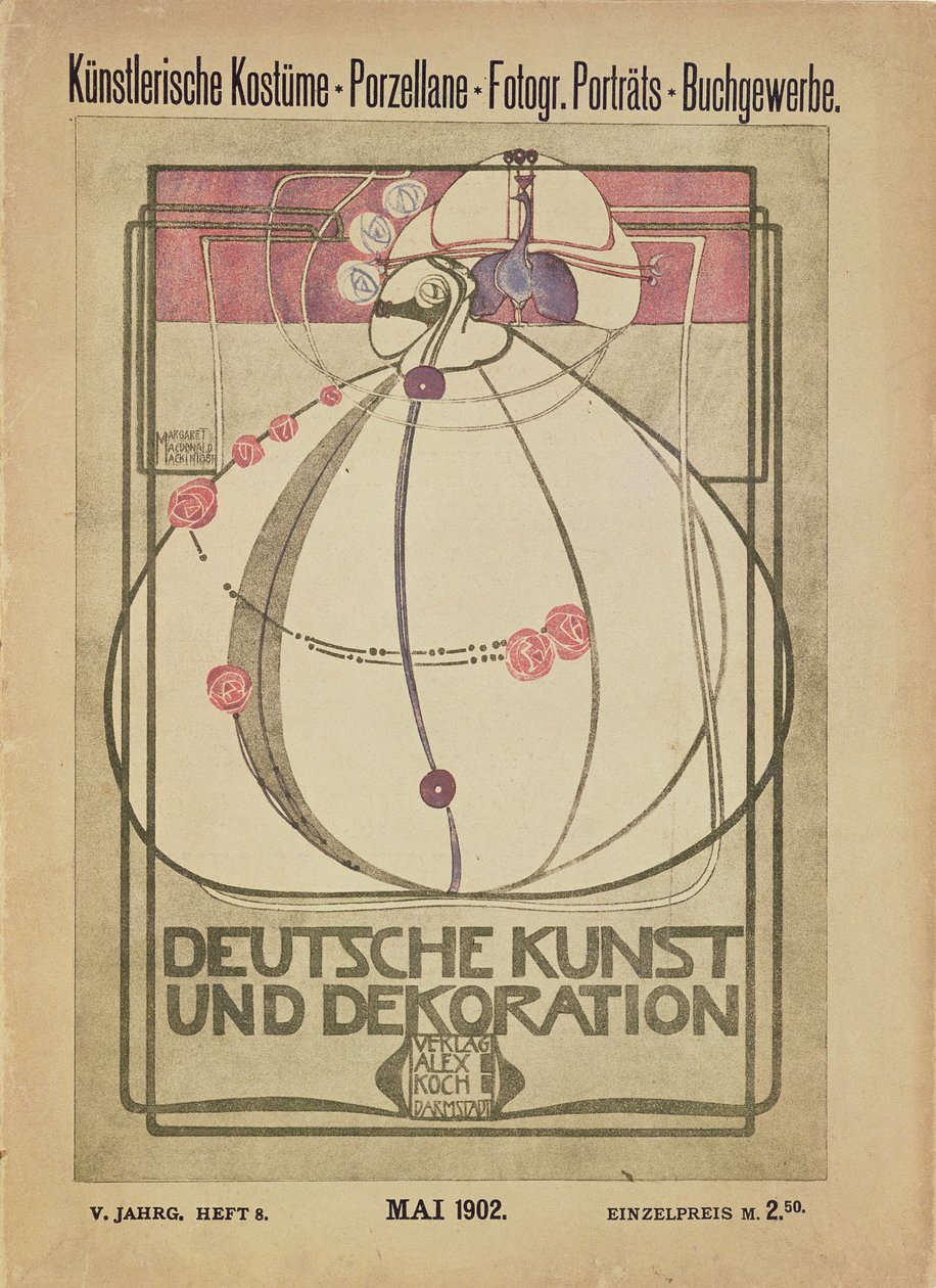 Arte e Decoração Alemãs, maio de 1902 de Margaret MacDonald Mackintosh