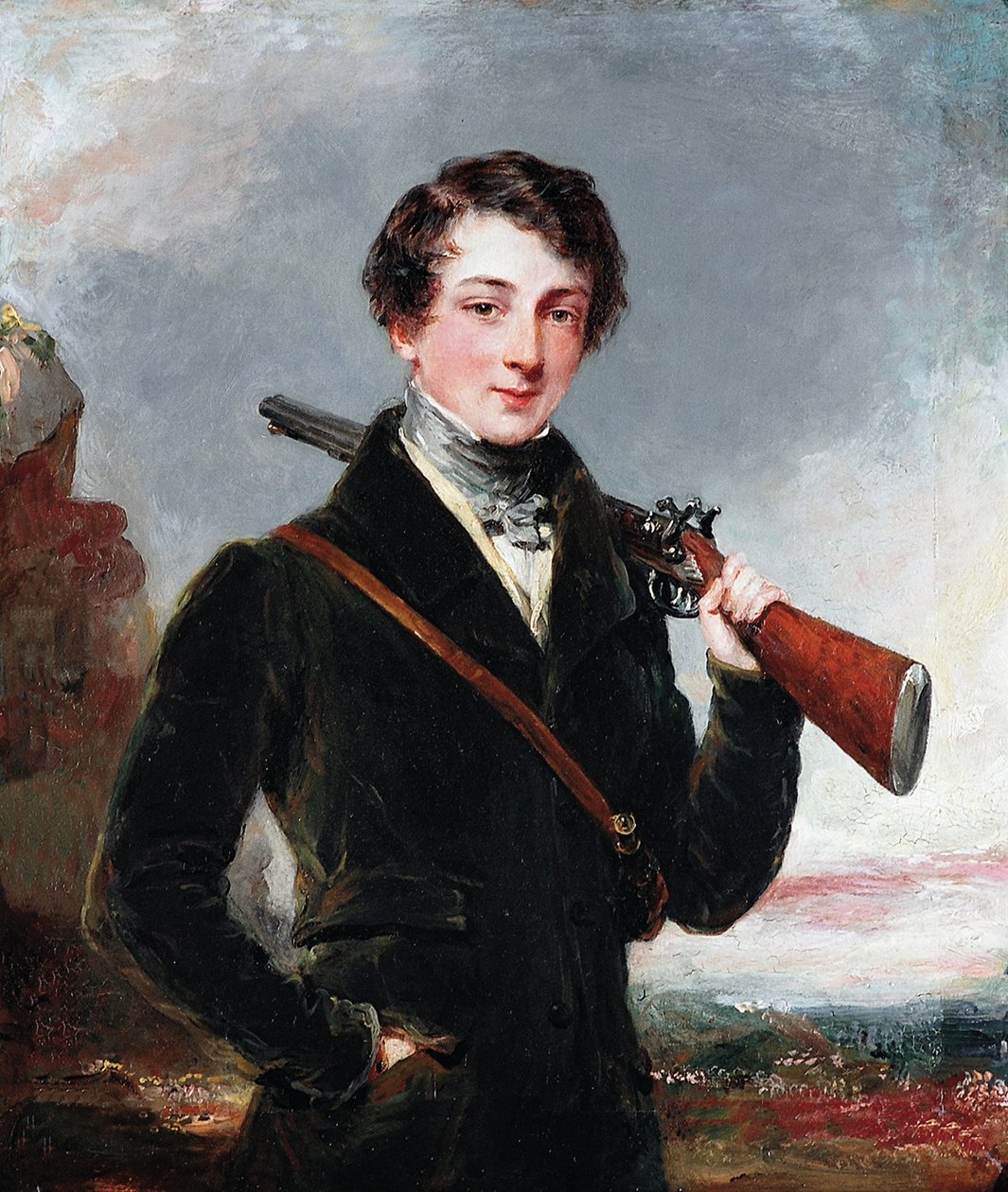 Lord John Manners, mais tarde 7º Duque de Rutland, c.1835 de Margaret Sarah Carpenter