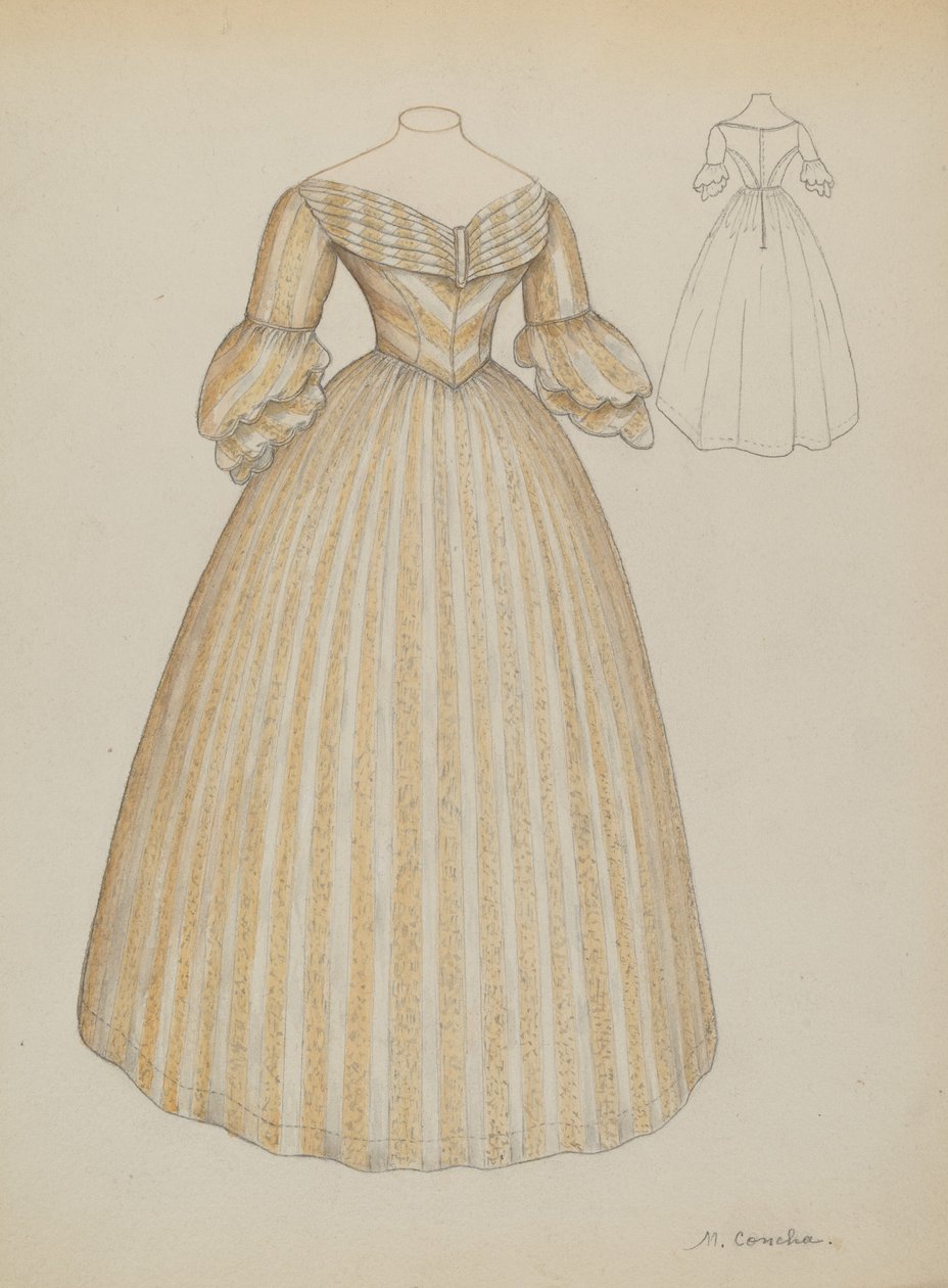 Vestido de noiva, c. 1936. de Margaret Concha