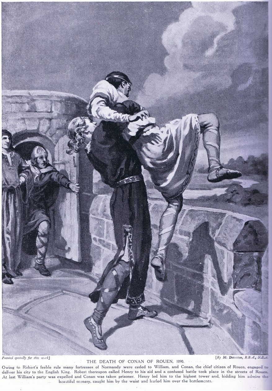 A morte de Conan de Rouen AD1090 de Margaret Dovaston