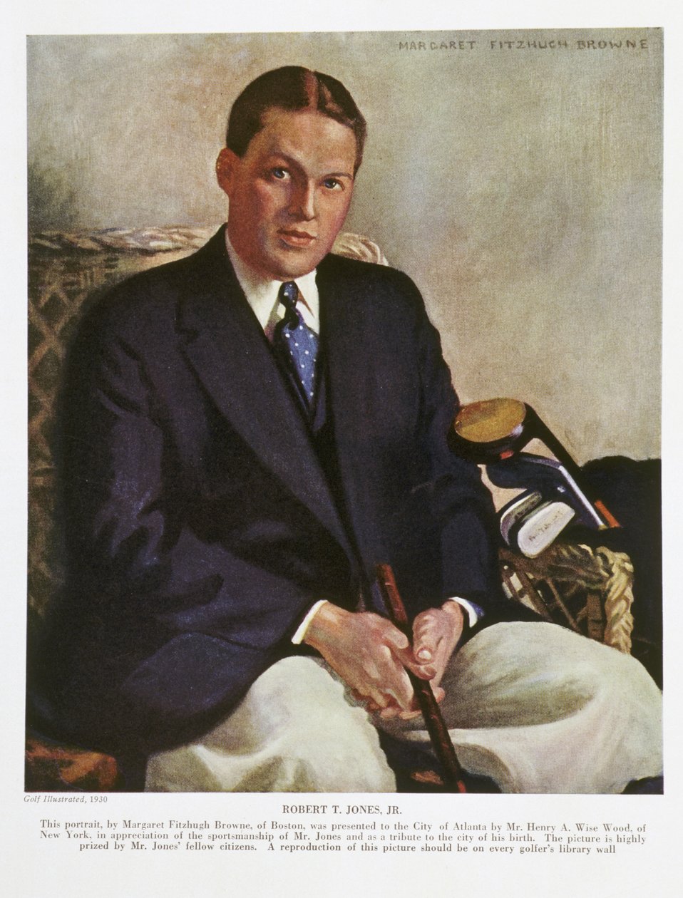 Retrato de Bobby Jones, 1930 de Margaret Fitzhugh Browne