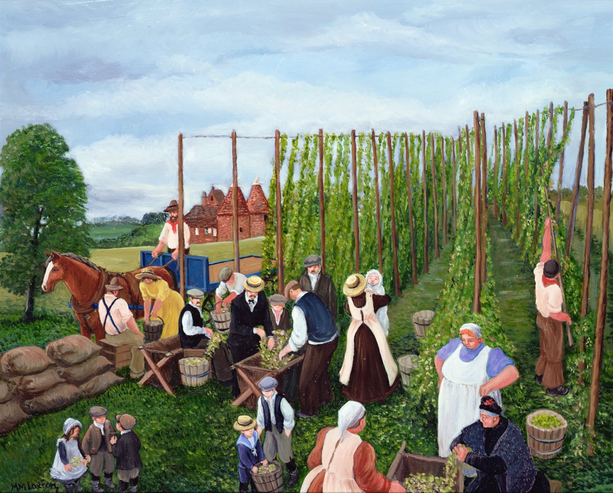 Colheita de lúpulo de Margaret Loxton