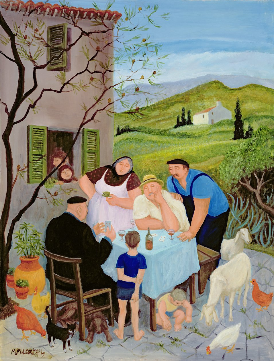 Le Dimanche (óleo sobre tela) de Margaret Loxton