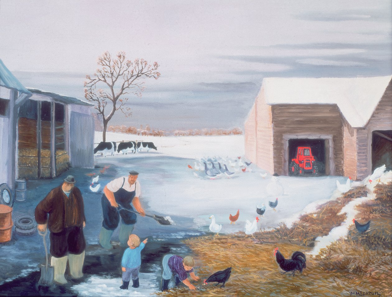 Neve na quinta de Margaret Loxton