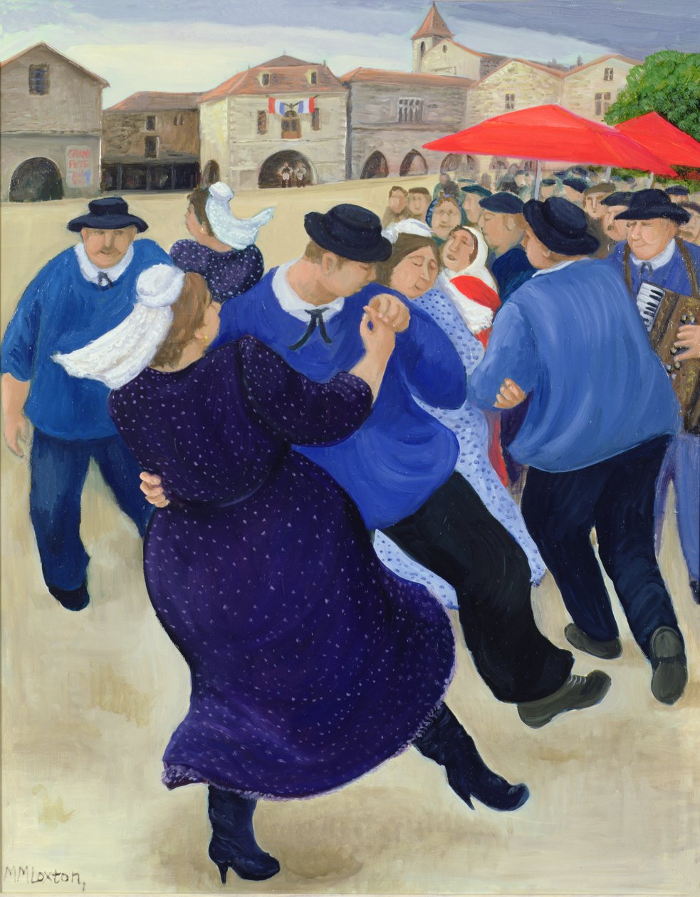 Festa da aldeia, Borgonha de Margaret Loxton