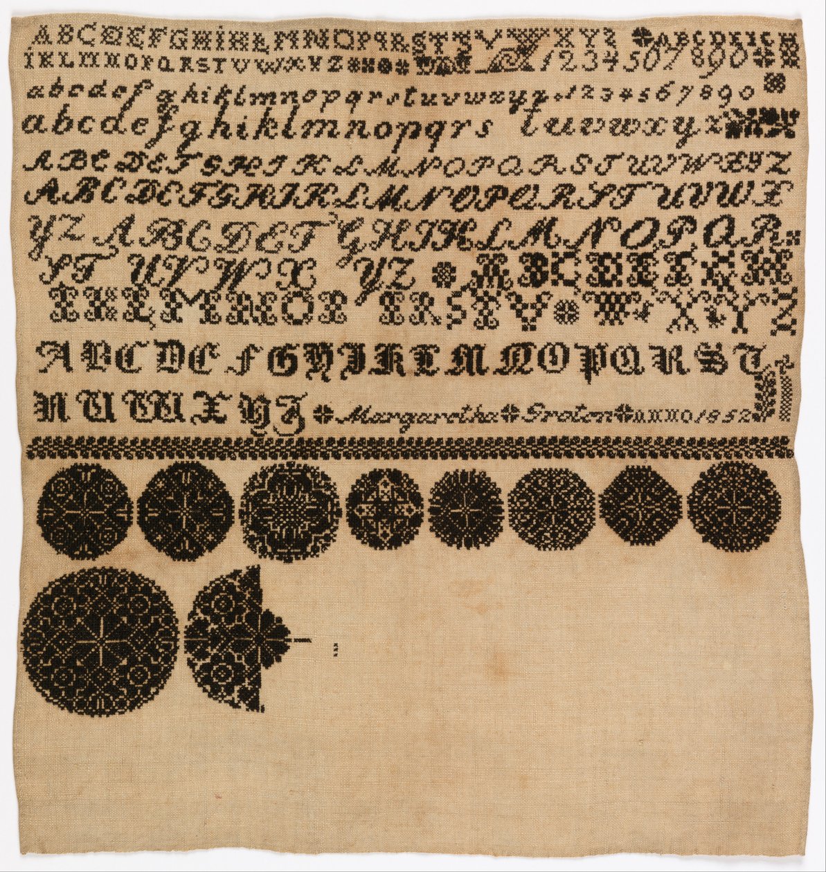 Sampler de Margaretha Graten