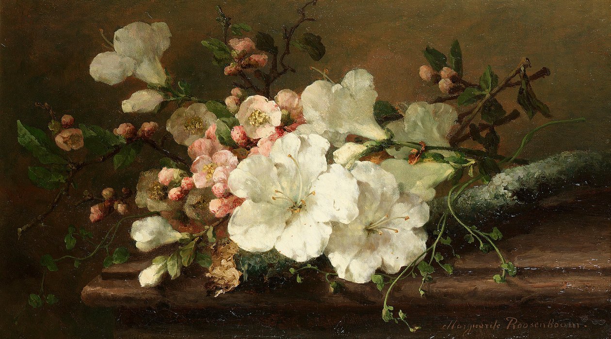 Margaretha Roosenboom - Natureza morta com flor de Margaretha Roosenboom