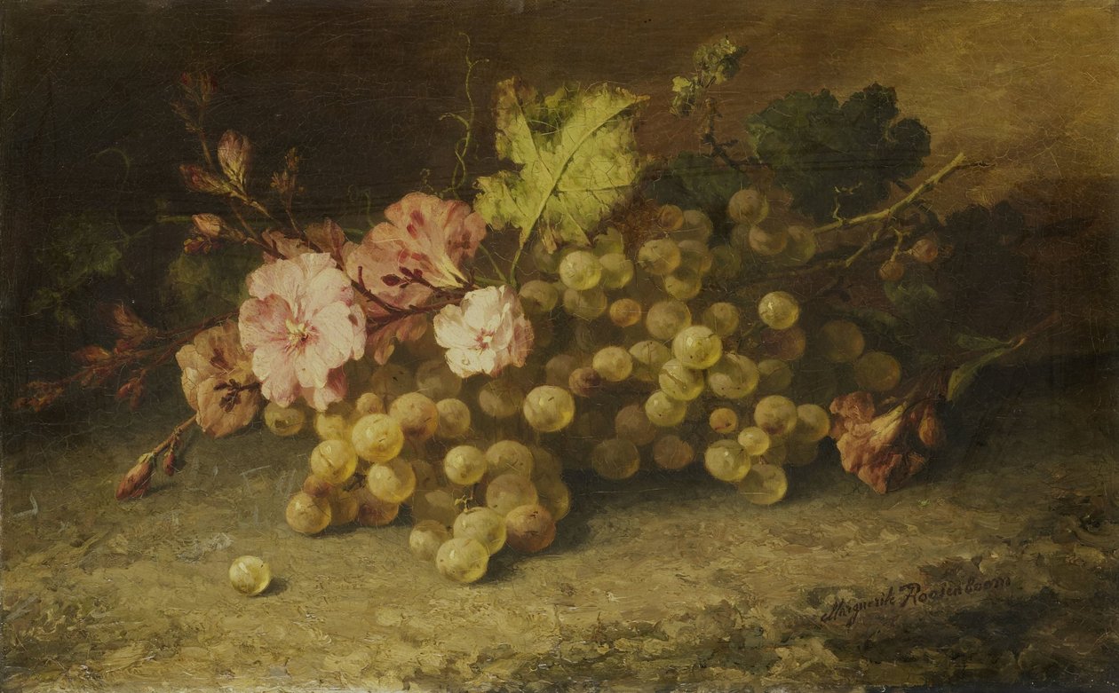 Natureza Morta com Uvas de Margaretha Roosenboom