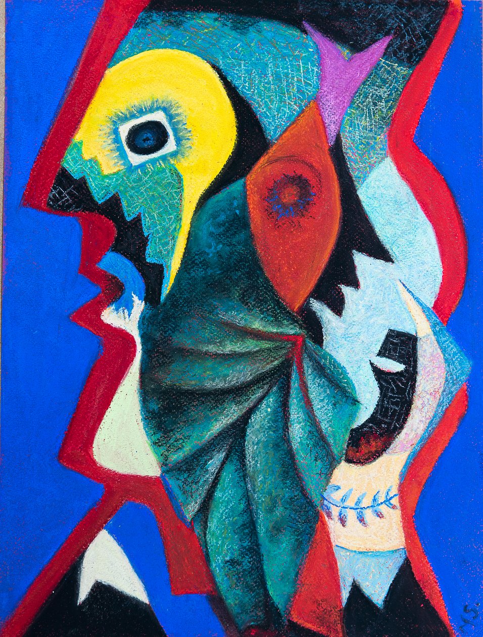 Depois de Picasso, 2020 (pastel) de Margo Starkey