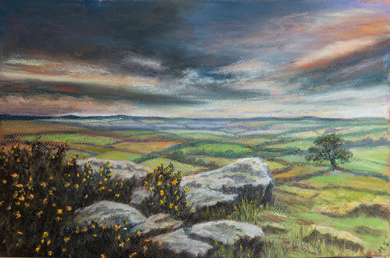 Dartmoor.S.Devon, 2020 (pastel) de Margo Starkey