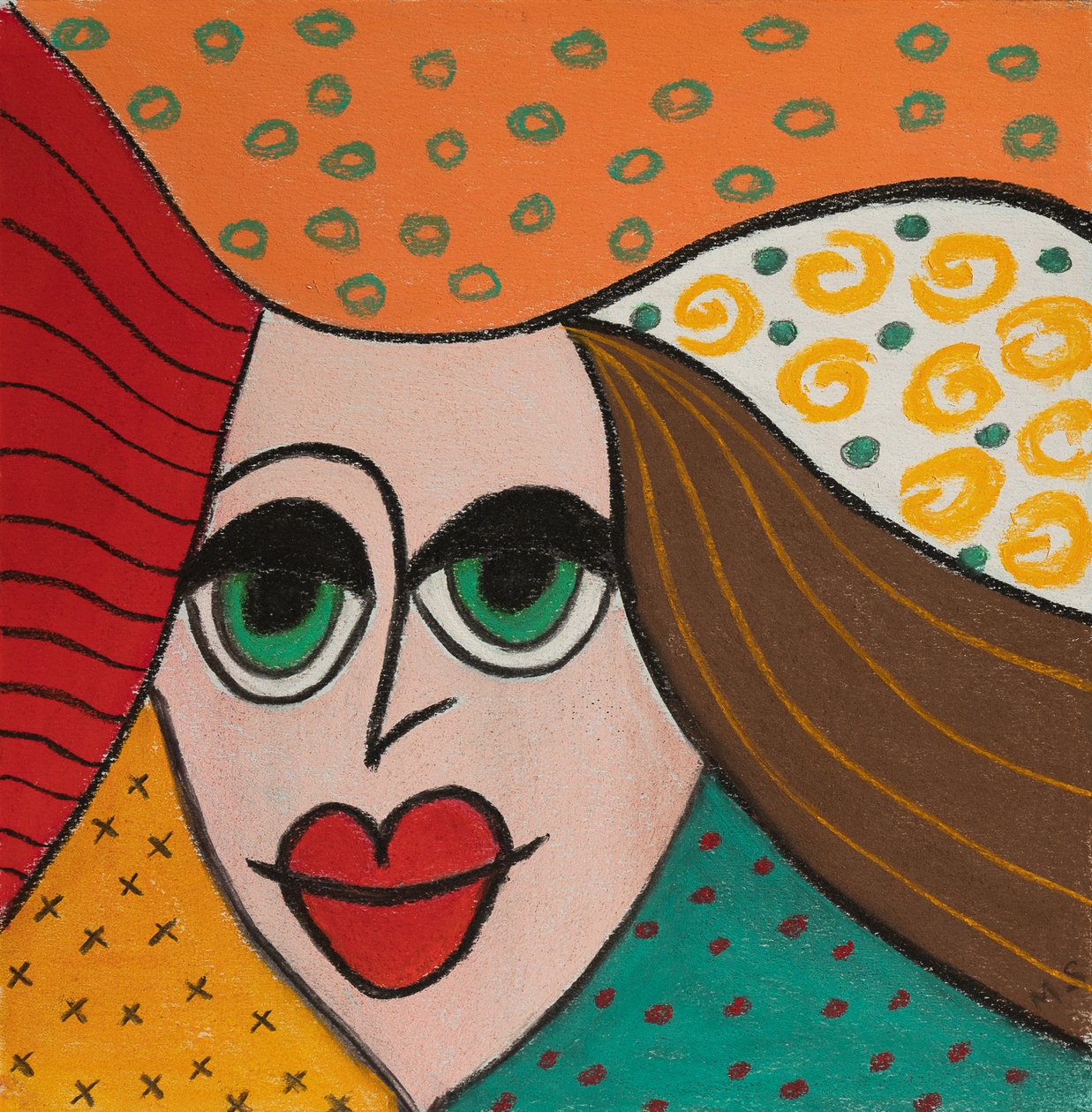 Mulher moderna, 2021 (pastel) de Margo Starkey