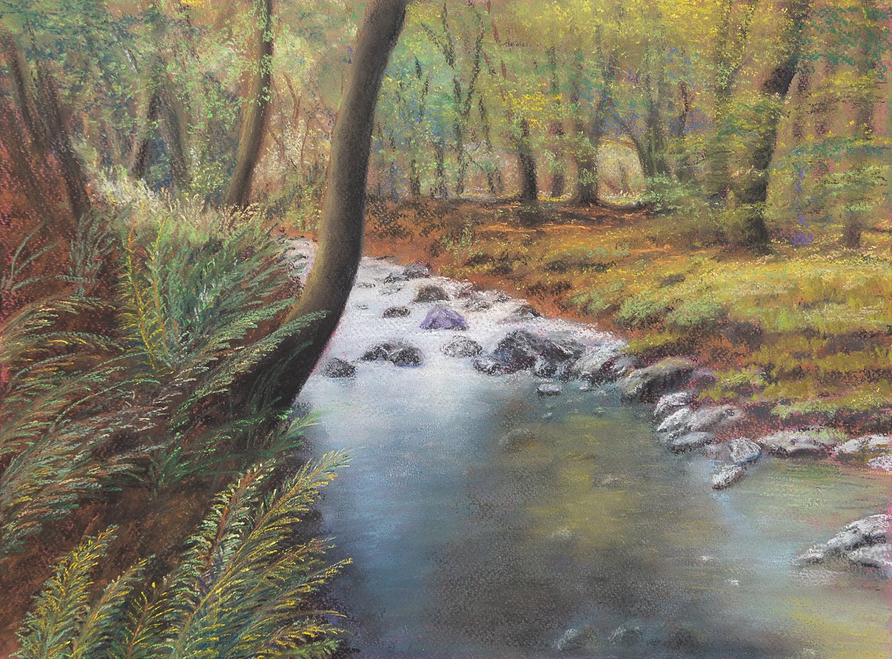 Primavera na floresta, 2020 (pastel) de Margo Starkey