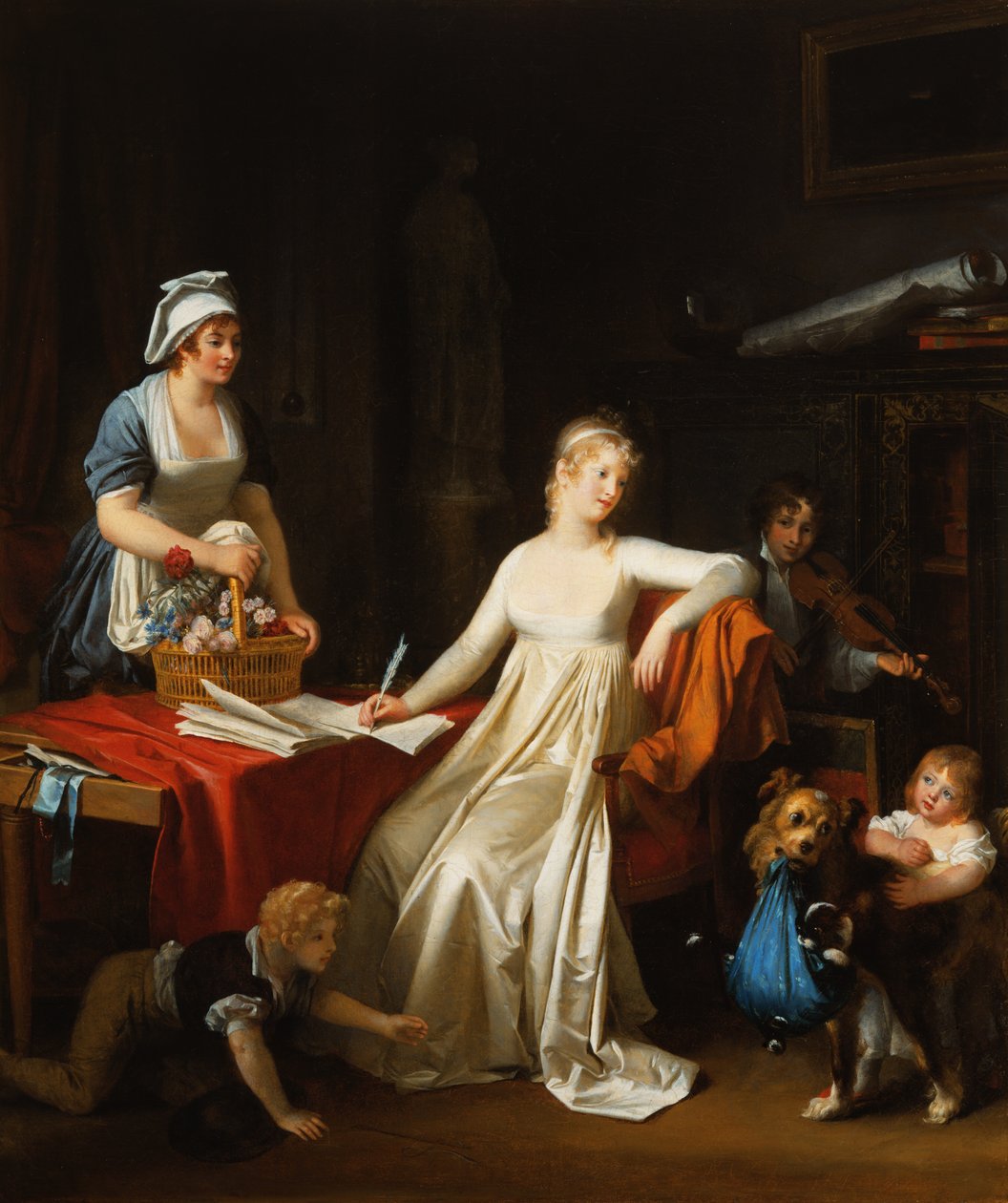 A interrupção, c.1800 de Marguerite Gerard