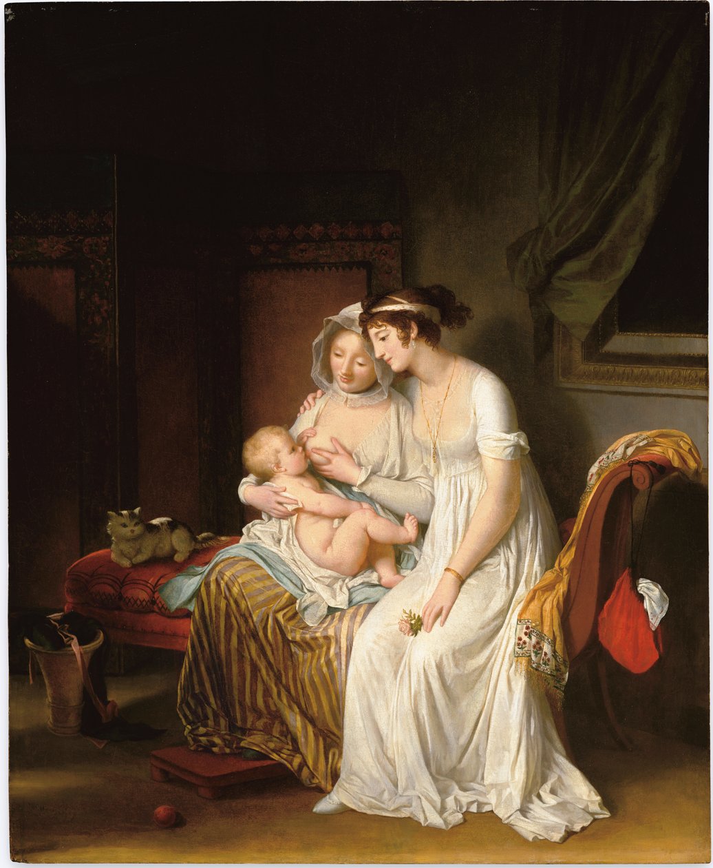 A Enfermeira Molhada, c.1802 de Marguerite Gerard