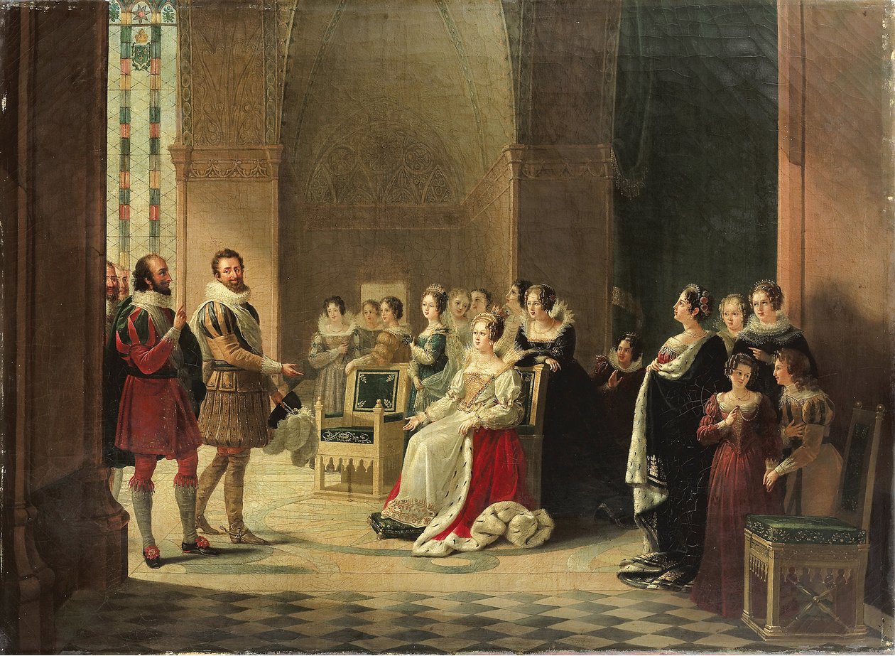 Henrique IV e Catarina de Médici de Marguerite Louise Virginie Ancelot