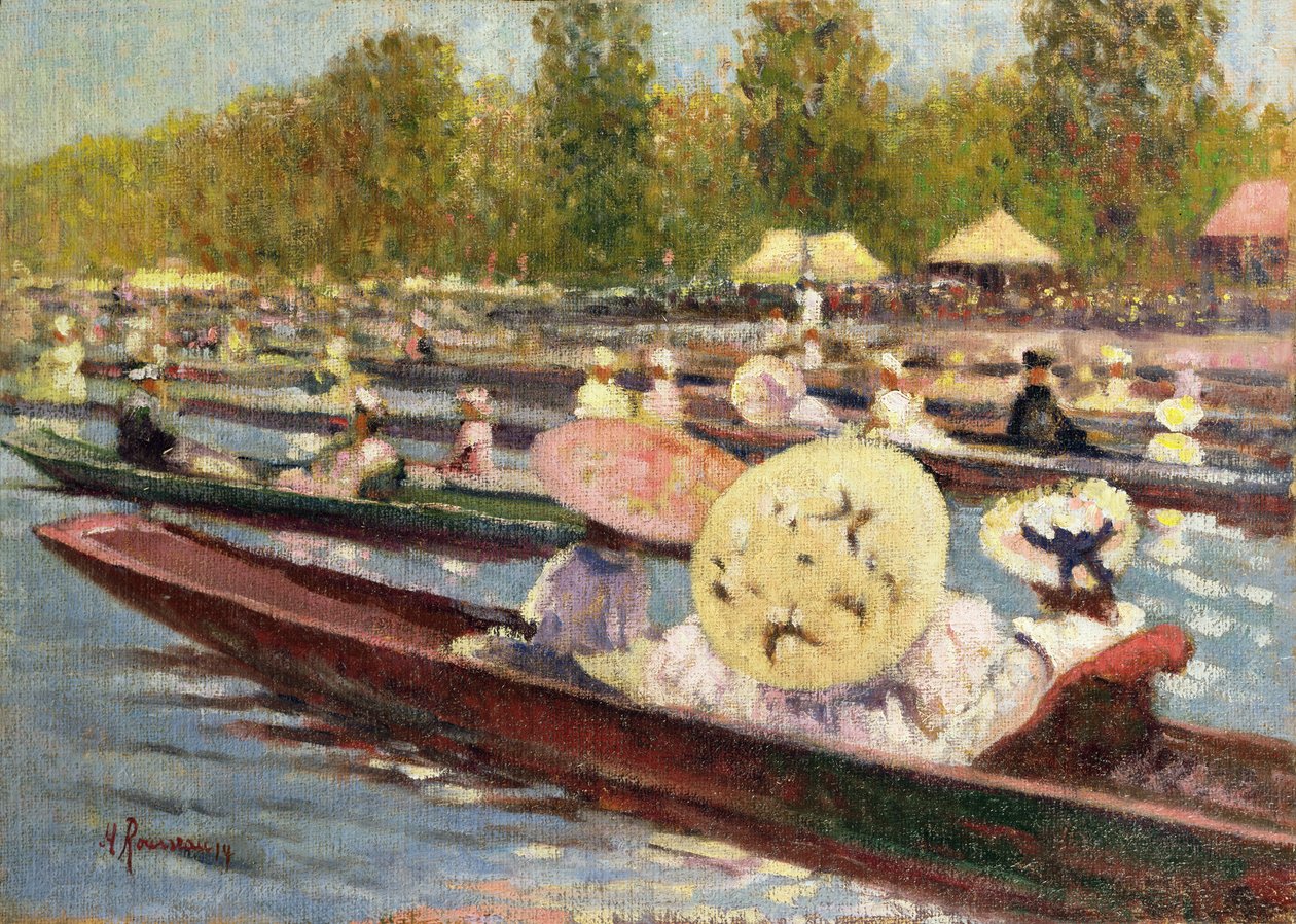 A Regata (óleo sobre tela) de Marguerite Rousseau