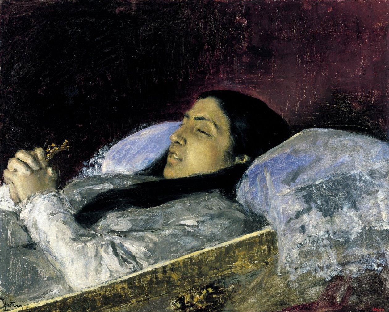Miss Del Castillo em seu leito de morte de Marià Fortuny