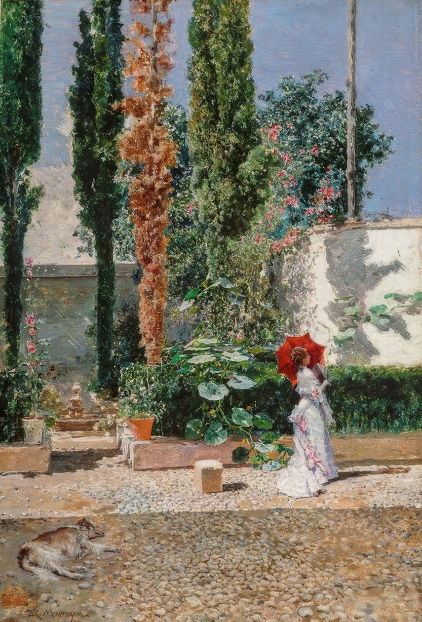 O jardim da residência dos Fortuny de Marià Fortuny