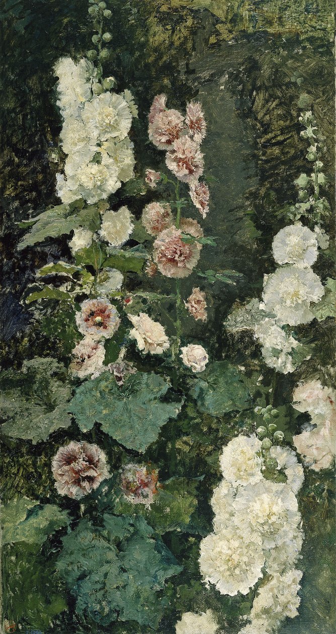 Hollyhocks, 1872 de Marià Fortuny