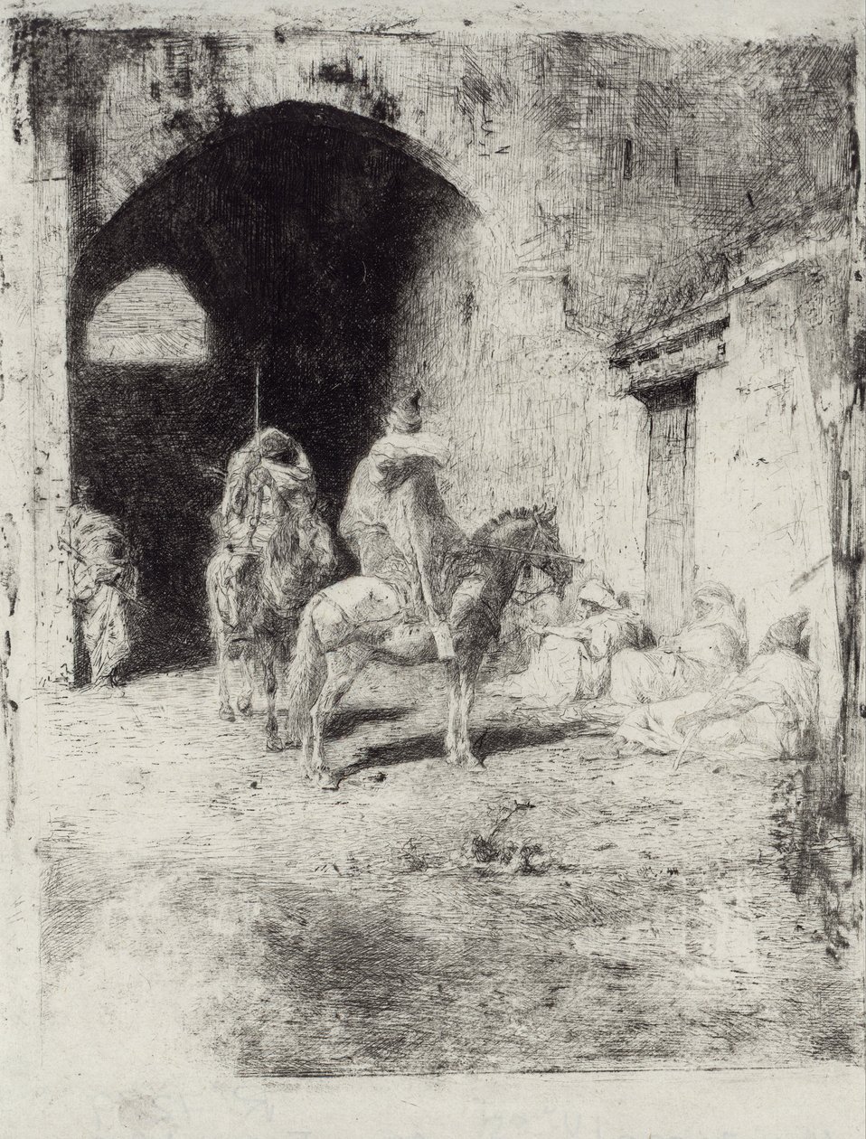 Guarda da Casbah em Tetuão de Marià Fortuny Marsal