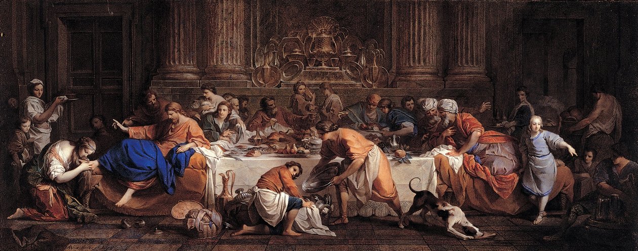 Jantar na Casa do Fariseu de Maria Felice Tibaldi Subleyras