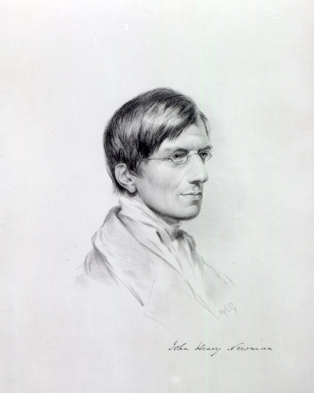 O Rev. JH Newman, gravado por John Alfred Vinter, 1850 de Maria Giberne