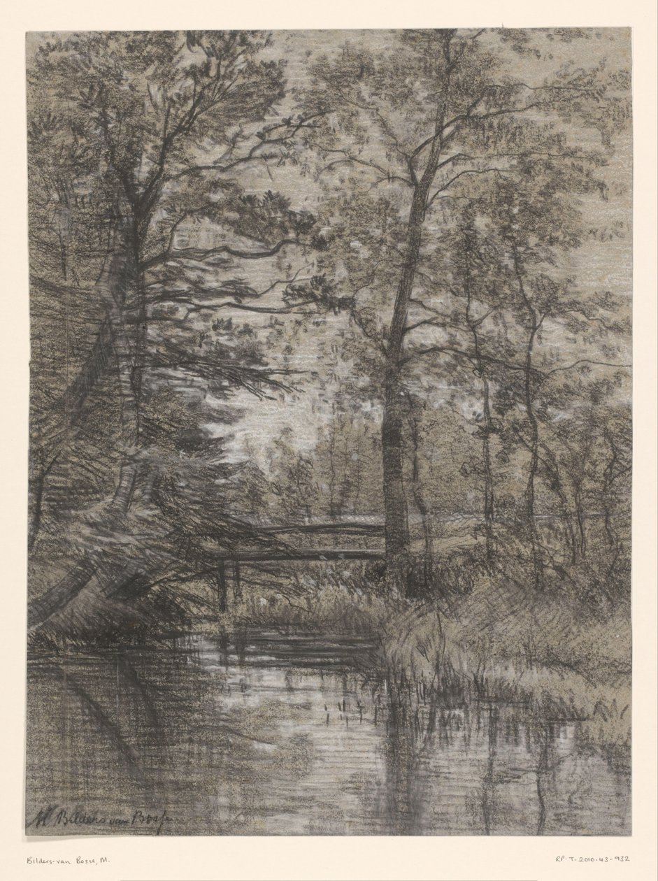 Lagoa na floresta de Maria Bilders van Bosse (signed by artist)