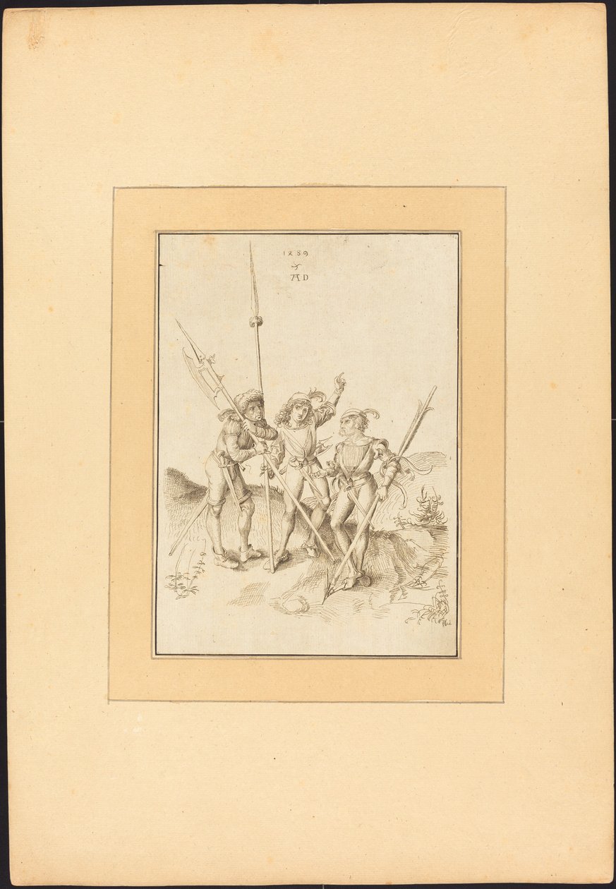 Três Lansquenets de Maria Catharina Prestel, after Albrecht Dürer