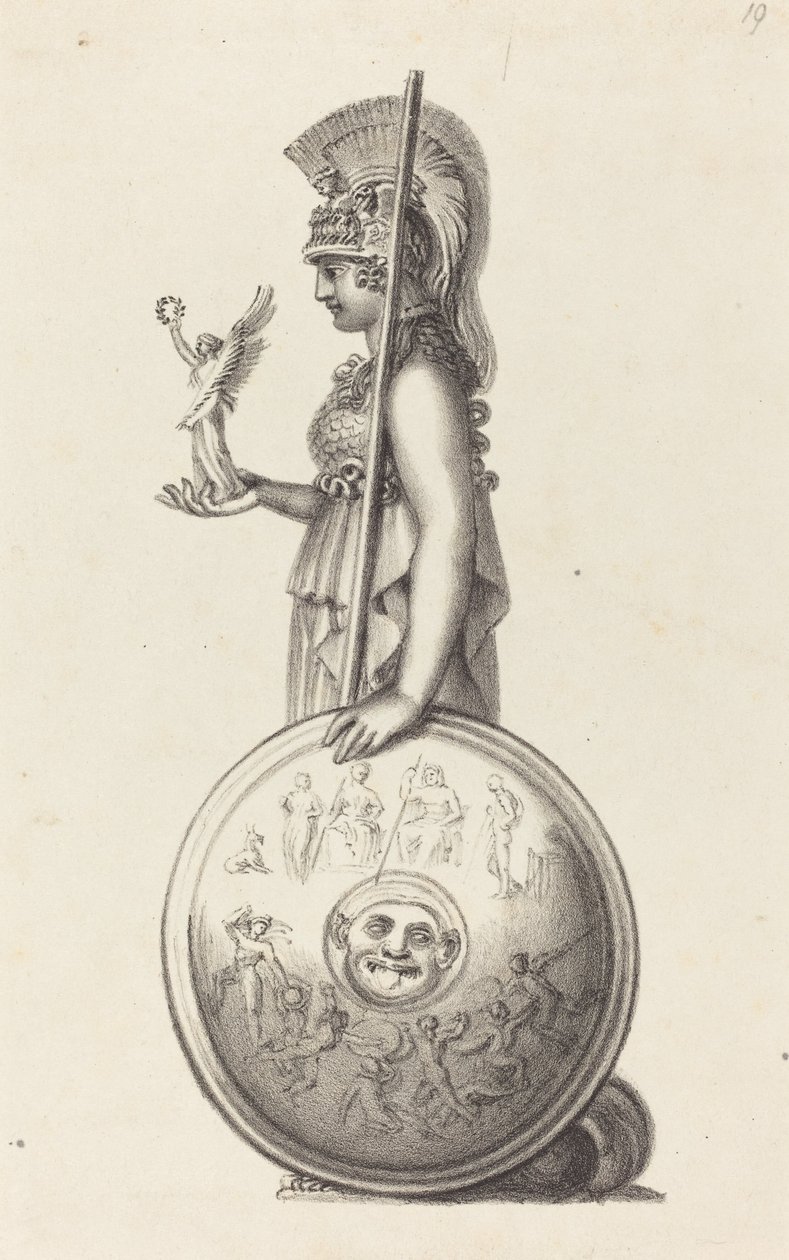 Minerva, de Phidas de Maria Denman after John Flaxman