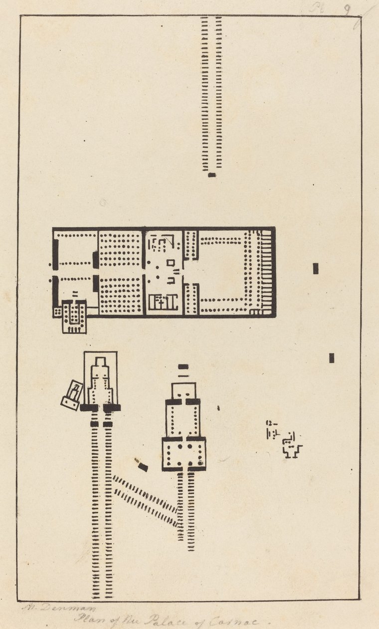 Planta do Palácio de Carnac de Maria Denman after John Flaxman