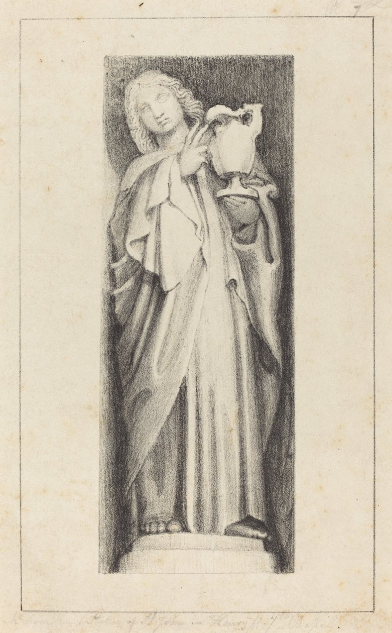 São João, da Capela de Henrique VII da Abadia de Westminster de Maria Denman after John Flaxman