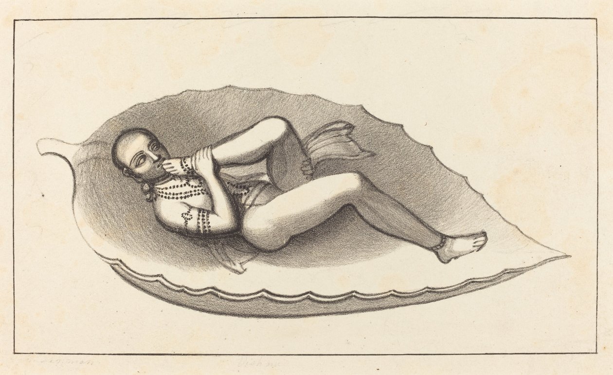 Vishnu, Agente Criador de Brahma, Atitude, o Emblema da Eternidade de Maria Denman after John Flaxman