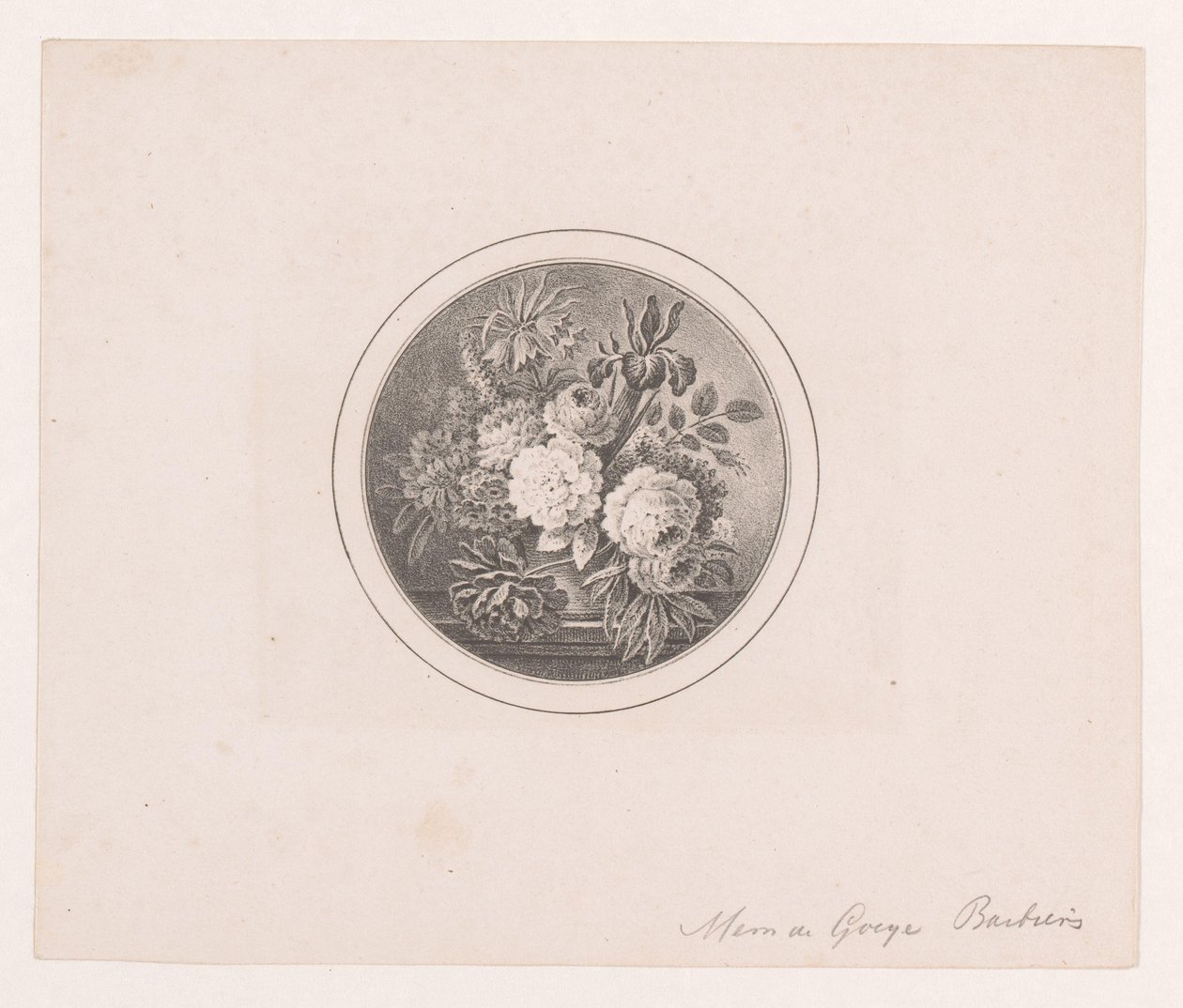 Flores em um vaso de Maria Geertruida de Goeje Barbiers (attributed to)
