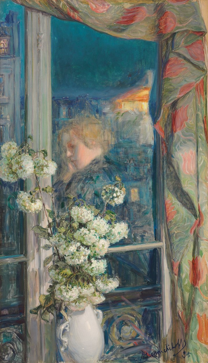 Reflexão de um mundo íntimo, 1894 de Maria Iakunchikova