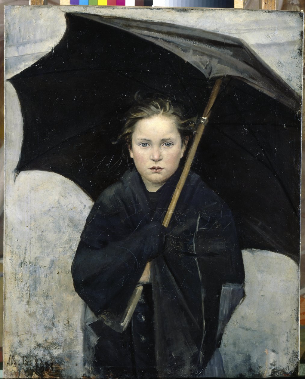 O Guarda-chuva - Bashkirtseva, Maria Konstantinovna (1860-1884) - 1883 - Óleo sobre tela - 93x74 - Museu Estatal Russo, São Petersburgo de Maria Konstantinova Bashkirtseva